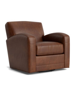 Mitchell Gold + Bob Williams Ellis leather swivel chair